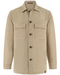 BOGGI - Linen Patch-Pocket Shirt Jacket - Lyst