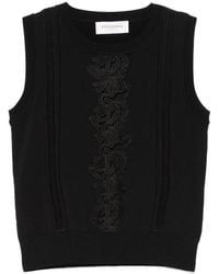 ERMANNO FIRENZE - Lace-Detail Top - Lyst