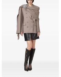 GIUSEPPE DI MORABITO - Crystal-Embellished Draped Jacket - Lyst