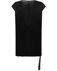 Rick Owens - Mouwloze Top Met Diepe V-Hals - Lyst