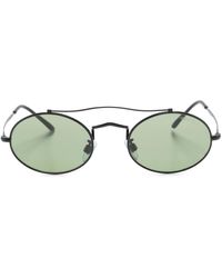 Giorgio Armani - Lunettes de soleil à monture ronde - Lyst