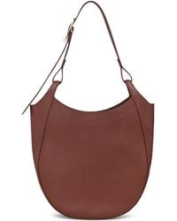 Longchamp - Large Le Foulonné Grained-Leather Shoulder Bag - Lyst