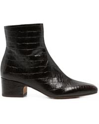 Chie Mihara - Croc-Effect Leather Ankle Boots - Lyst