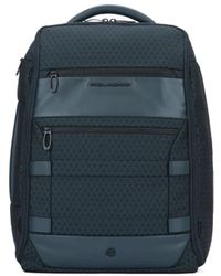 Piquadro - Logo-Plaque Backpack - Lyst