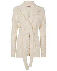 Twinset - Cardigan mit Gürtel - Lyst