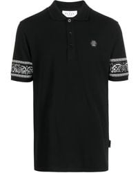 Philipp Plein - Bandana-Print Short-Sleeved Polo Shirt - Lyst
