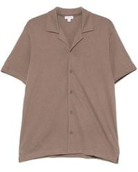 Sunspel - Camisa Con Cuello En V - Lyst