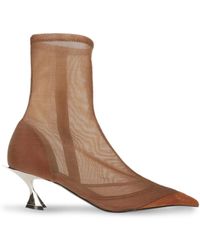 Mugler - Fang 55Mm Laarzen Met Mesh - Lyst