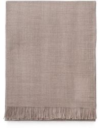 Bompard - Fransenschal Aus Kaschmir-Voile - Lyst
