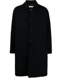 Valstar - Manteau En Laine Vierge À Boutonnière - Lyst