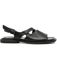 SERGIO MORETTI FIRENZE - Buckle-Fastening Leather Sandals - Lyst