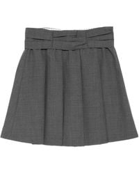 ShuShu/Tong - Draped-Waist Pleated Skirt - Lyst