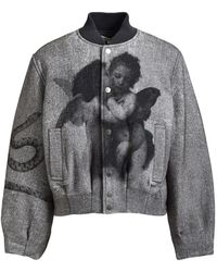 MASU - Graphic-Print Bomber Jacket - Lyst
