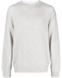 MSGM - Long-Sleeved Knitted Sweatshirt - Lyst