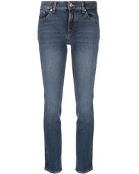7 For All Mankind - Jean Roxanne Sideline à coupe slim - Lyst