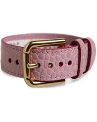 Dolce & Gabbana - Croc-Effect Buckle Bracelet - Lyst