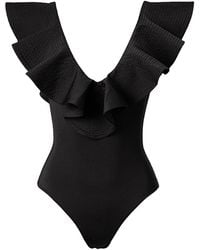 SOFIA ERHAN - Stella Sleeveless Ruffle-Detail Swimsuit - Lyst