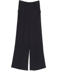 forte_forte - High-Waisted Satin-Finish Trousers - Lyst