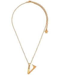 Versace - Collier À Pendentif V - Lyst