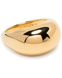 Missoma - Plated Sterling Chubby Dome Ring - Lyst
