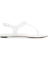 Calvin Klein Sandalias con placa del logo - Blanco
