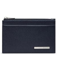 Piquadro - Logo-Plaque Leather Cardholder - Lyst