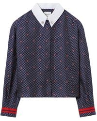 Claudie Pierlot - Printed Silk Shirt - Lyst