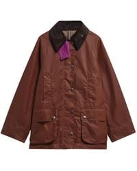 Barbour - X Paul Smith Beaufort Waxed-Cotton Jacket - Lyst