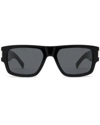 Saint Laurent - Rectangle-Frame Sunglasses - Lyst