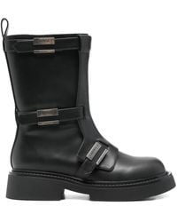 Twinset - Buckle-Strap Boots - Lyst