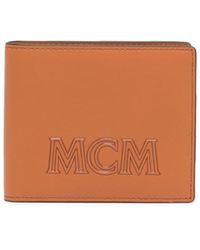 MCM - Small Aren Embossed-logo Wallet - Lyst