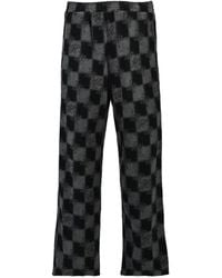 BREATH - Block Check Terrycloth Trousers - Lyst