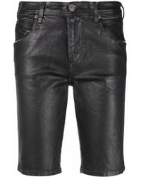 DIESEL - Wax-Coated Five-Pocket Shorts - Lyst