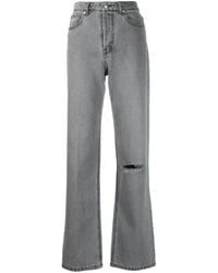 Zadig & Voltaire - Distressed Straight-leg Jeans - Lyst