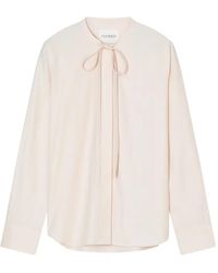 Closed - Blouse À Col Noué - Lyst