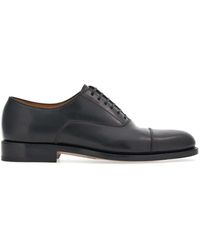 Ferragamo - Lace-up Leather Oxford Shoes - Lyst