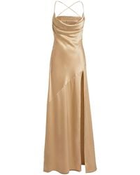 retroféte - Emery Embellished Silk Maxi Dress - Lyst