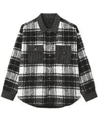 FIVE CM - Check-Pattern Patch-Pocket Shirt - Lyst