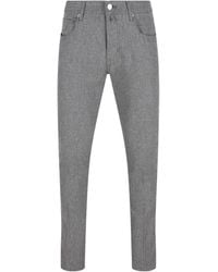 Jacob Cohen - Five-Pocket-Hose mit Logo-Patch - Lyst