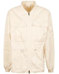 Ermanno Scervino - Lace-Detail Drawstring Jacket - Lyst