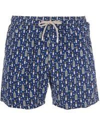 MC2 Saint Barth - Lighting Bottle-Print Drawstring Swim Shorts - Lyst
