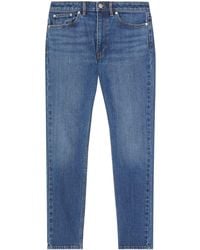 Burberry Skinny Cropped Jeans - Blue