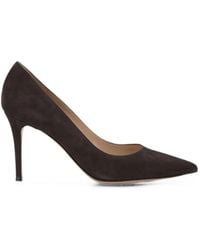 Gianvito Rossi - Pointed-Toe Suede Pumps - Lyst