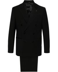 Manuel Ritz - Double-breasted Wool Suit - Lyst