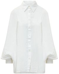 SOSUE - Balloon-Sleeve Blouse - Lyst