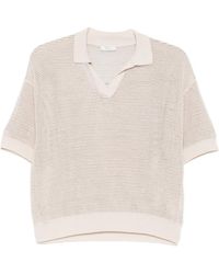 Peserico - Open-Knit Short-Sleeve T-Shirt - Lyst
