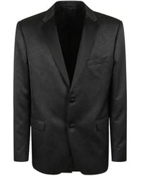 Lardini - Satin-Lapel Linen Jacket - Lyst