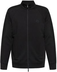 Moncler - Felpa Con Logo E Zip - Lyst