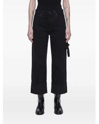 Simone Rocha - Tie Detail Cropped Jeans - Lyst