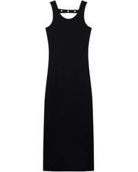 MSGM - Robe Mi-Longue À Détails De Clous - Lyst
